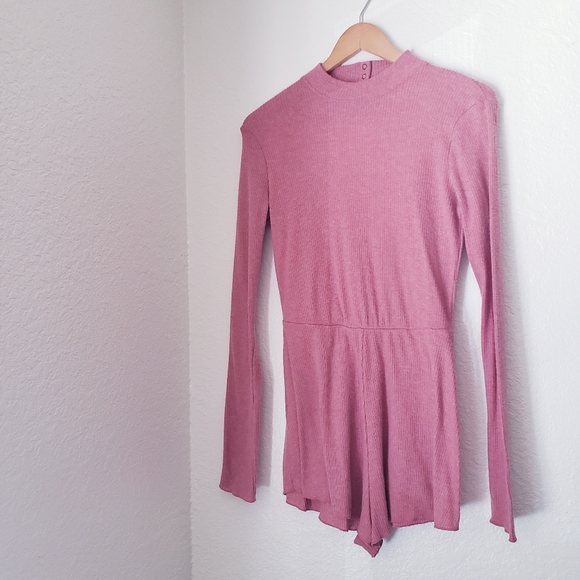 Urban Outfitters Salmon Sweater Romper - Picture 3 of 4